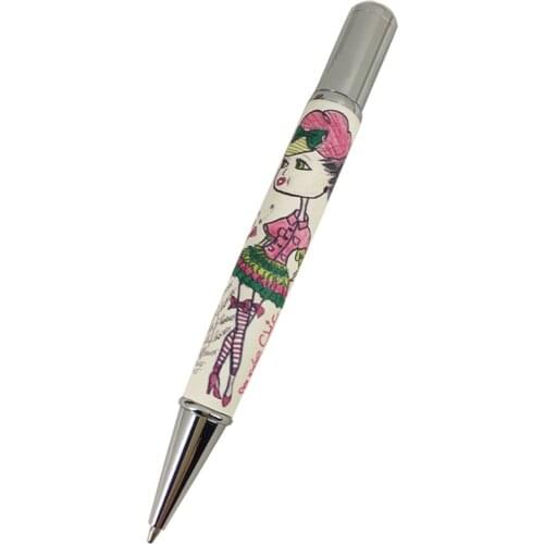 ACMECN Unique Cool Pen PU Leather Ball Pen with Atomizer Perfume Ballpoint Pen Korea style Stationery Cute GiftS for Women