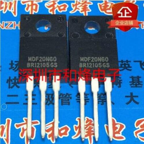 Free shipping 20PCS MDF20N60 TO-220F 600V 20A
