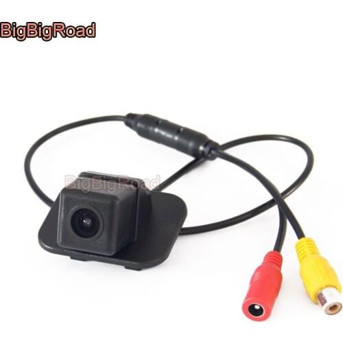 BigBigRoad Vehicle Wireless Rear View CCD Camera HD Color Image For Mazda Mazda2 Demio DJ Sedan 2014-2017 / CX-3 CX3 2015-2019
