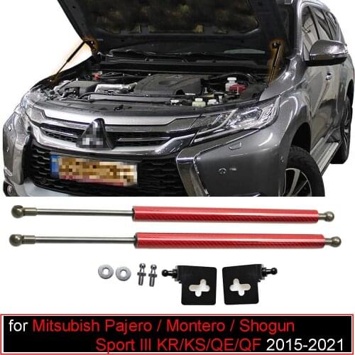 For Mitsubish Pajero (Montero/Shogun) Sport III KR/KS/QE/QF 2015-2021 Front Hood Bonnet Gas Struts Lift Support Gas Shock Damper