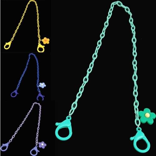 Candy Color Glasses Mask Hanging Chain Children Kids Anti-Loss Anti-Slip Mask Chain 58cm Rope Face Mask Holder Hanging Neck Rop