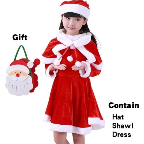 Santa Claus Costume Cosplay Christmas Boy And Girl Clothes Festival Clothes In New Year Unisex Party Suits Dress
