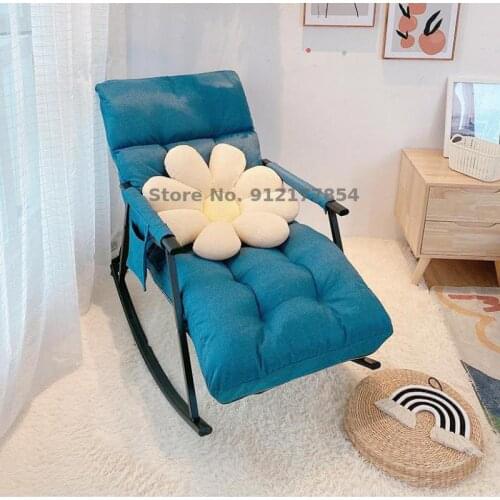 Rocking chair adult nap leisure lounge chair elderly living room home chair balcony Nordic single lazy sofa summer