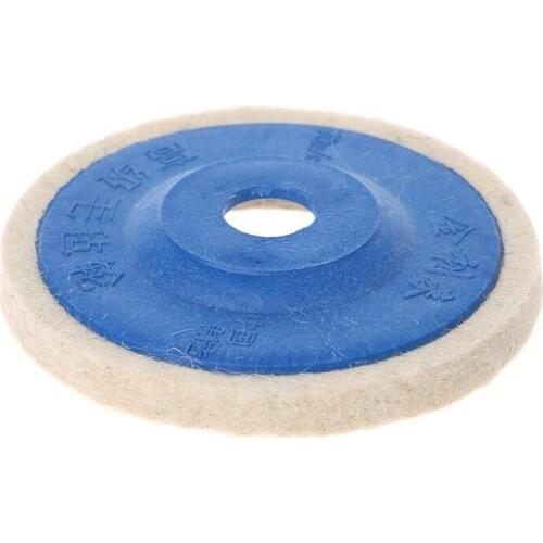5Pcs 4'' Round Polishing Wheel Felt Wool Buffing Polishers Pad Buffer Disc Tools