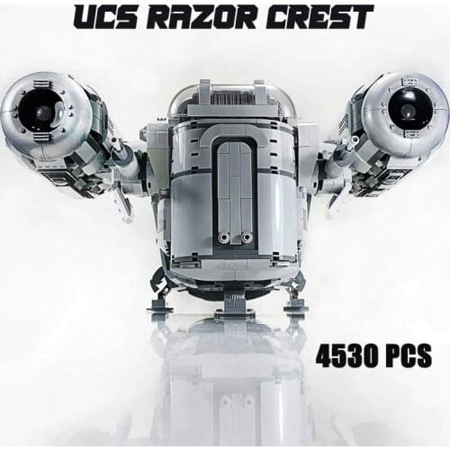 Top Selling UCS Bluiding Razor Crest Model Compatible With Star Toys Wars Building Blocks Bricks Kids Gifts Plus Size