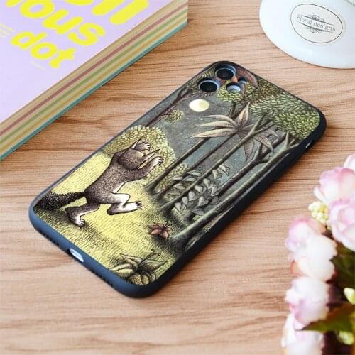 For iPhone Where The Wild Things Are Print Soft Matt Apple iPhone Case 6 7 8 11 12 Plus Pro X XR XS MAX SE