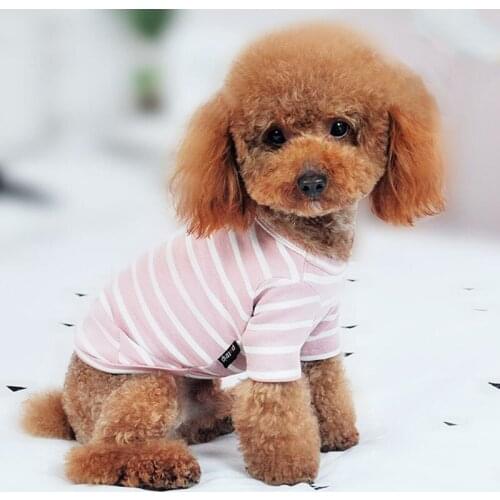 Dog Clothes for Small Dogs Striped Sweater for French Bulldog Pet Clothing Chihuahua Cotton Coat Jacket for Puppy Cat Costume