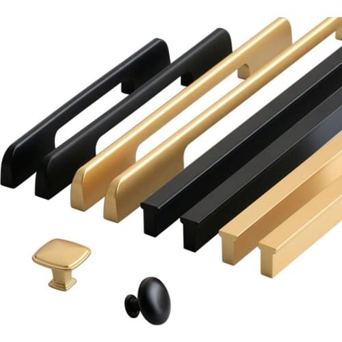 Simple Fashion Aluminum Alloy Furniture Handle Bookcase Handle Wine Cabinet Handle Door Knob Handles For Cabinet Hardware