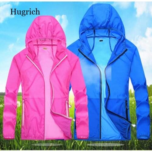 Outdoor Waterproof Jacket Women Men Windbreaker Anti-Uv Sun Protection Quick-Dry Ultra-Thin Hiking Travel Walking Jackets