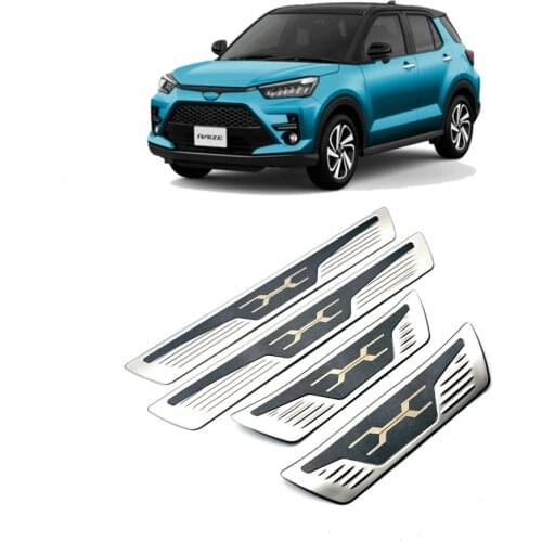 Interior Accessories For Toyota Raize Door Sill Scuff Welcome Plate Pedal Stainless Steel