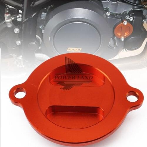 1pcs Orange Aluminum Refit Engine Oil Filter Cover Cap for KTM Duke 125 Duke 200 Duke 390 Duke 690 RC 125 200 390 PCX