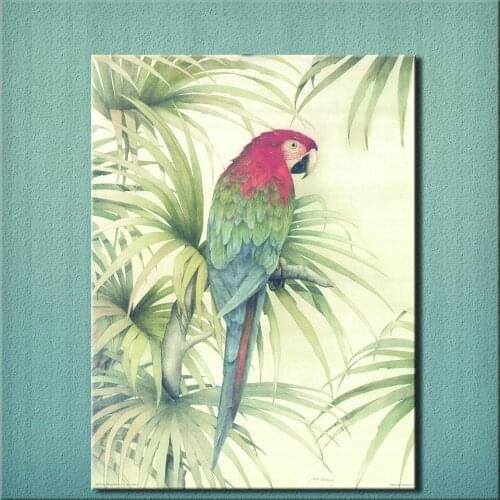 2019 Time-limited No Spray Painting Unframed Hot Sale Animal Canvas Painted Painting Parrot Art On Paintings Decorative Picture