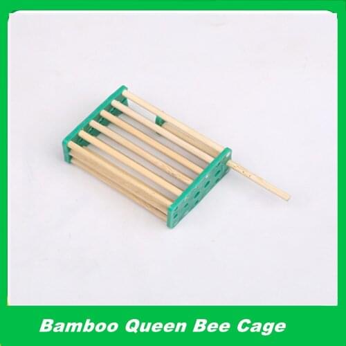 5 Pcs Beekeeping Tools Bamboo Bee Multifunction Queen Caged Prisoners Queen King Caged Prisoners Beehive free shipping