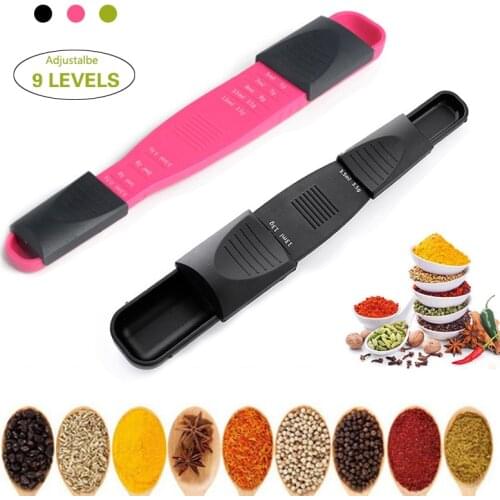 9 Level Spoon Scale 0.5/13g Multi-Functional Powder Seasoning Spoon Plastic Dual Head Measuring Spoon for Cooking Kitchen Gadget