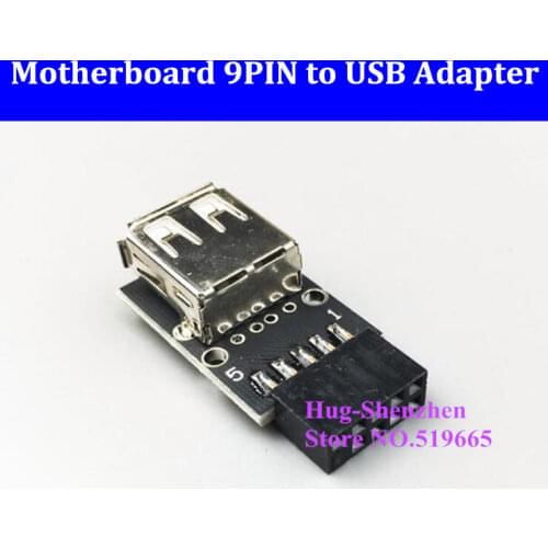 Motherboard 9 PIN 9pin to USB adapter USB converter adapter for wireless card /Wireless mouse adapter/Bluetooth adapter