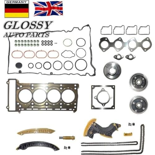 AP02 Timing Chain Kit Camshaft Adjuster Full Gasket Set for MERCEDES 1.8 M271 W203 W204 SLK