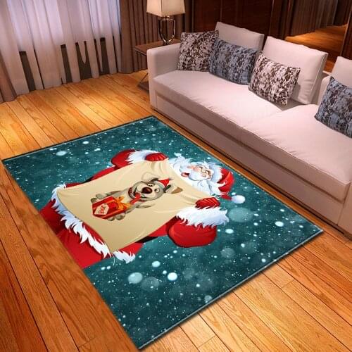 Christmas Living Room Big Carpets Kids Room Decoration Large Carpet Home Hallway Non-slip Bedroom Floor Children Mat Rug Bedside
