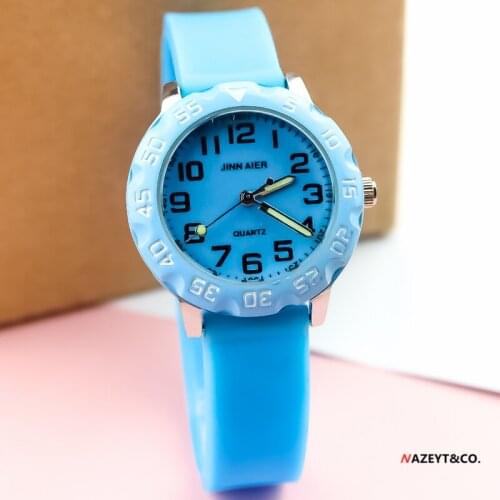 Little boys girls 3D silicone wristwatch children luminous hands simple dial jelly watch kids quartz gift clock reloj de mujer