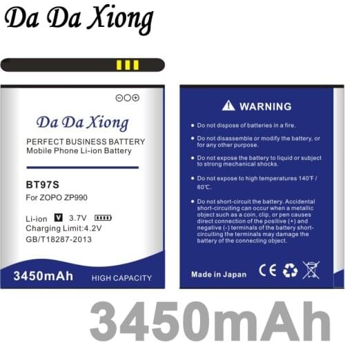 Da Da Xiong 3450mAh BT97S/ BT97T Battery for ZOPO 990 ZP990 ZOPO C7 2X 990