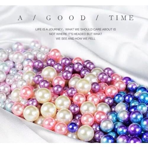 Vintage Ornament Simulated Pearl Gradient Color Mermaids Eyes Bead Photo Photography Backdrop Decoration Items for Jewelry Ring