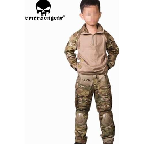 Emersongear G3 MC Children Tactical Suit Kid Camouflage Hunting Sportswear 5Y-14Y Kids Tracksuit