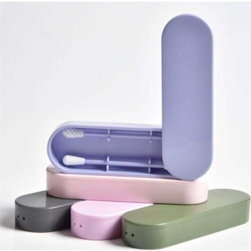 Hot 200set/lot 2Pcs/Box Reusable Cotton Swab Ear Cleaning Silicone Swabs Washable Makeup Sticks Soft Flexible Make Up Tools