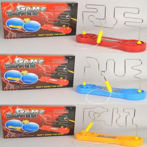 Intelligent Toys Fire Wire Shock Electric Touch Labyrinth Training For Childrens Concentration Teaching Electric Labyrinth Game