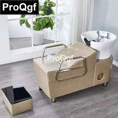QGF 1Pcs A Set Prodgf ins love Barber Shop Washing Hair Chair And Stool