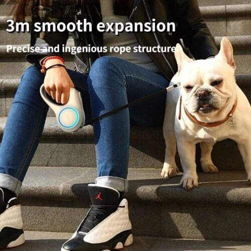 PETKIT Streamer Auto retractable Fashion dog roulette leash Pet Small Medium designer Dog Going Out harness dog Chain with light