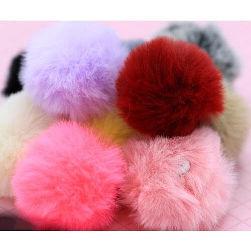 10Colors DIY 10PC 3/4/6cm Faux Fur Pompoms Ball for Knitting Hats Accessories Key Chain Scarf Pompoms DIY Jewelry Accessories