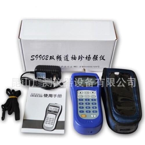 S9902 handheld dual channel cable TV signal strength tester, TV field strength instrument