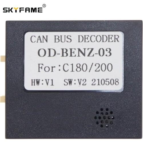 SKYFAME Car Radio Stereo Head Unit canbus box For BENZ C180 C200 decoder