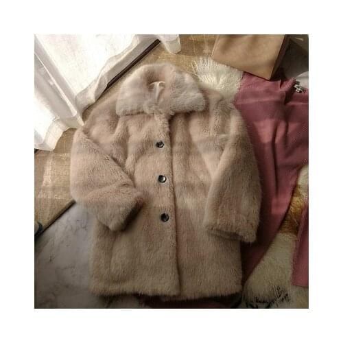 2018 New Style High-end Fashion Women Faux Fur Coat S25