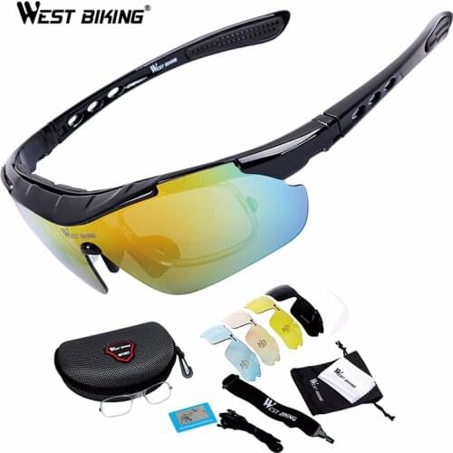 Cycling glasses sunglasses 2020 bike accessories mountain sport men polarized bike women goggles uv400 wholesale myopia 5 Lens