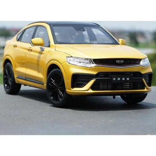 High quality alloy scale toy car miniature 1:18 Xingyue sports coupe Geely SUV diecast car model