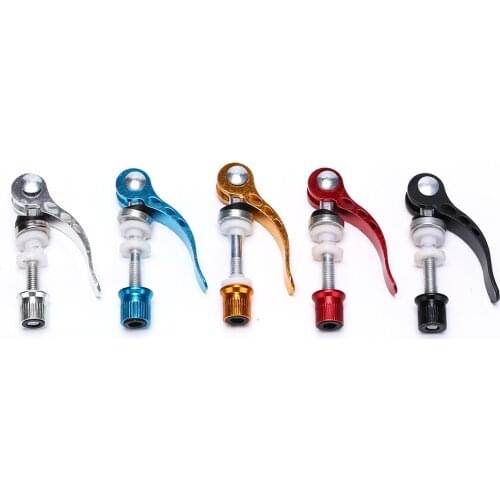 1pc Mountain Bike Accessories Aluminium Alloy Bicycle Seat Post Clamp Seatpost Skewer Bolt Quick Release Bike Seat Clamp