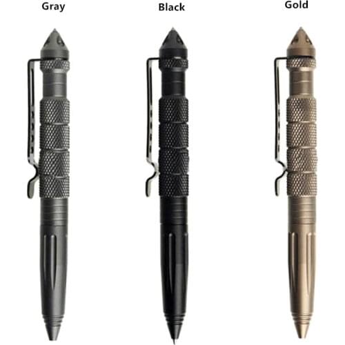 1PCS Multi-functional Ballpoint Pen Tactical Tungsten Steel Rotating Unisex Tool Pen Window Glass Metal Ballpoint