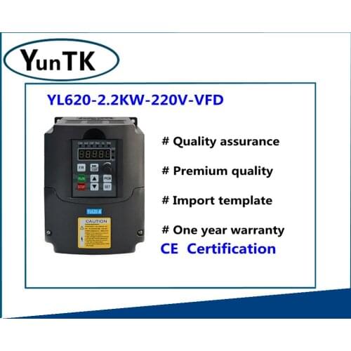 2.2 KW, 220V High-end Vector Motor Inverter Single Phase Input Three Phase output