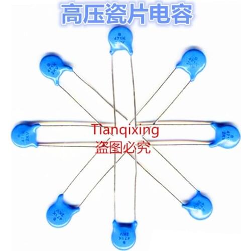 50pcs/High voltage ceramic capacitor 3KV331K blue 331P 330PF 3000V 10