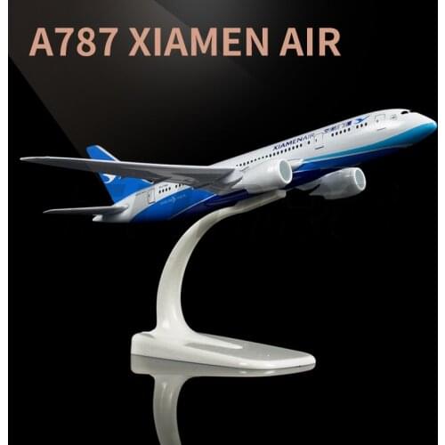 1/400 Scale 20cm Aviation metal Airplane A787 Xiamen Airlines Model Decoration with plastic Base Collection Kids Toy Gift