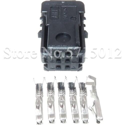 6 Hole Automotive Female Connector With Terminals For Car Wiring Harness Socket DJ7061D-0.8-21