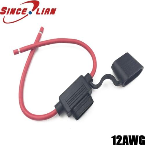 Medium Waterproof Car Insurance Block High Power 1015 -12AWG Strip Line Fuse Box Insert Fuse Holder 65/0.25BC OD3.9MM Fuse Holde
