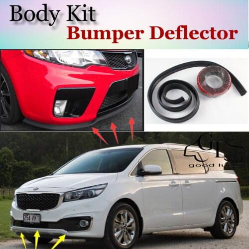Bumper Lip Deflector Lips For KIA Carnival R / Sedona Front Spoiler Skirt For TG Fans Car Tuning Veiw / Body Kit / Strip