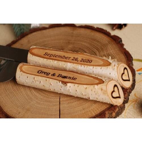 Smiley Face Wooden Handle Customized Wedding Knife Fork Spoon Stainless Steel Dessert Fork Spoon Butter Cheese Knife