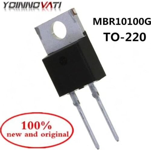 10PCS MBR10100G B10100G TO-220 Schottky diode 10A/100V 100% new and original