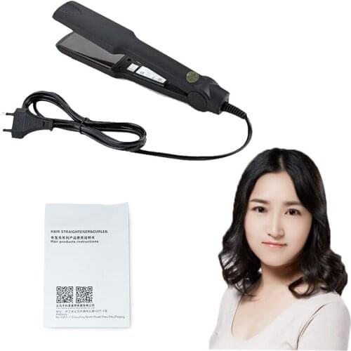 Electric Straightening Irons Fast Warm-up Heating Plate Tourmaline Ceramic with Mini Thermal Iron Curling Hair Styling Tool F30