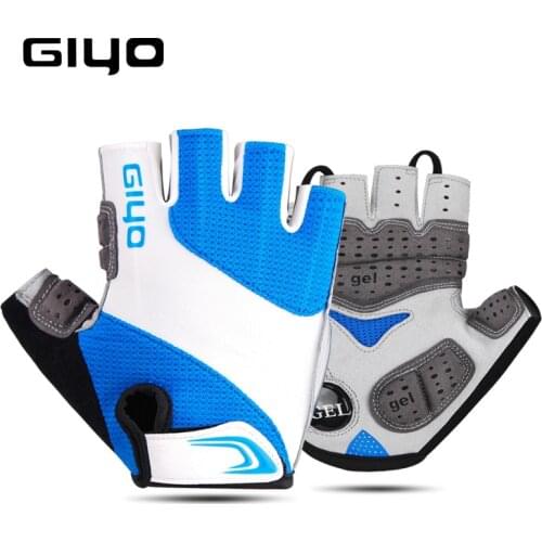 GIYO S-10 Outdoor Sport Half Finger Cycling Glove Women Men Bicycle Breathable Shock Absorbing Gloves for Mountain Bike