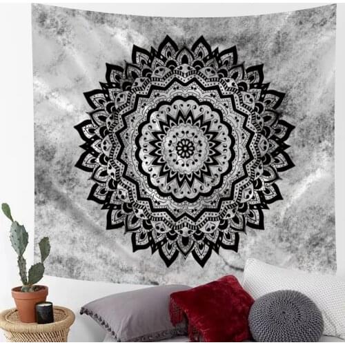 Tapestry Mandala Hippie Bohemian Tapestries Wall Hanging Flower Psychedelic Tapestry Indian Dorm Decor for Living Room Bedroom