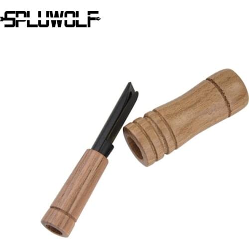 Camouflage Duck Hunting Loud Call Pheasant Goose Voice Trap Wooden Imitation Sound Whistle
