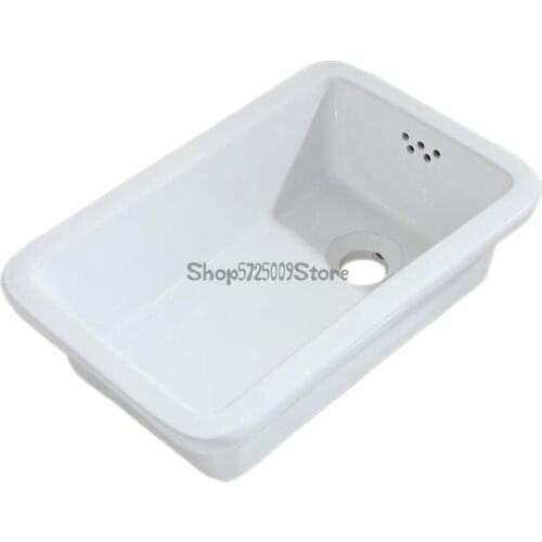 Kitchen Ceramic Wash Basin Old-fashioned Rectangular Household Water Bucket Wash Basin Sink Balcony Single Basin Outdoor Sink